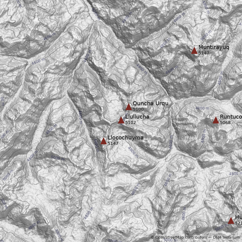Mapa Cerro Llullucha