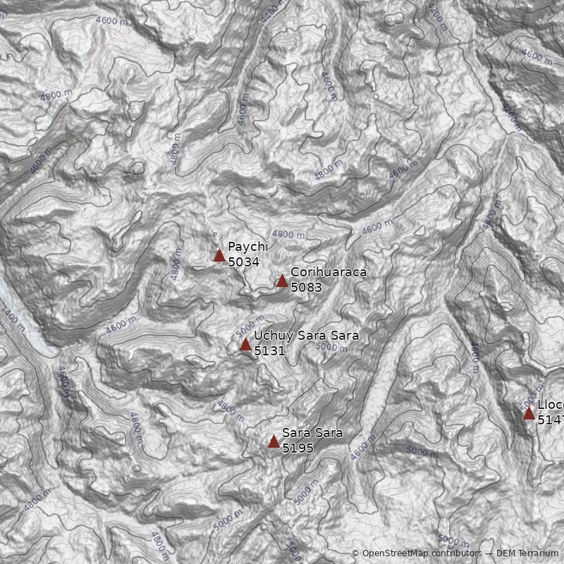 Mapa Cerro Corihuaraca