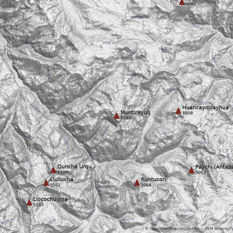 Mapa Cerro Muntirayuq