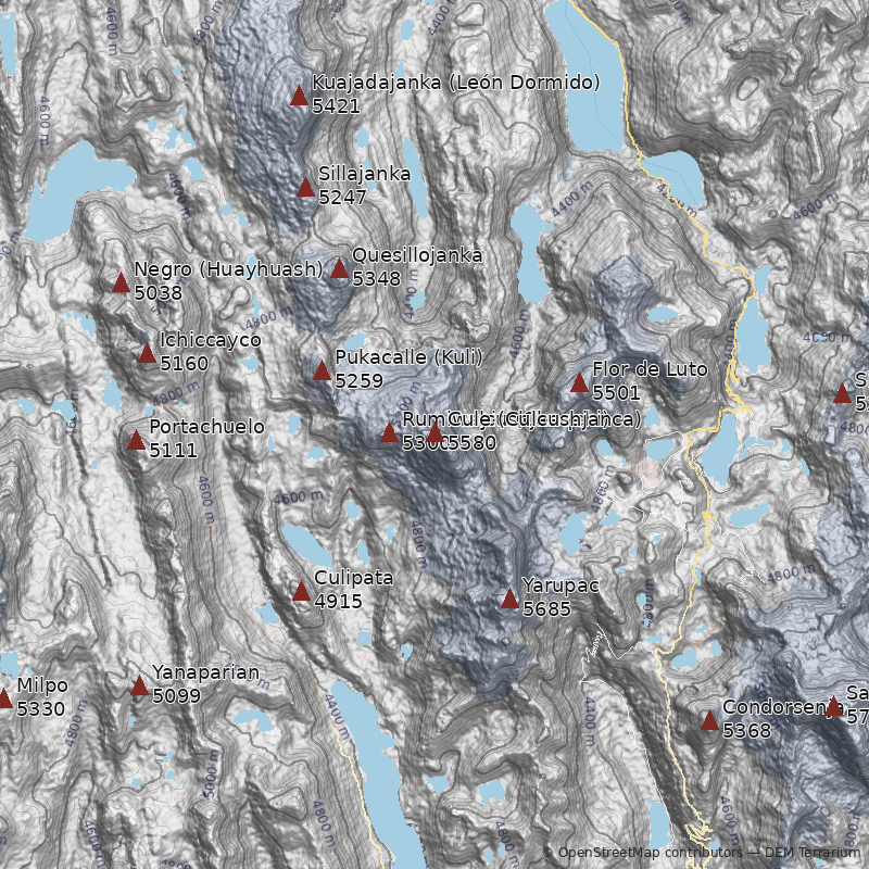 Mapa Cerro Cule (Culcushjanca)