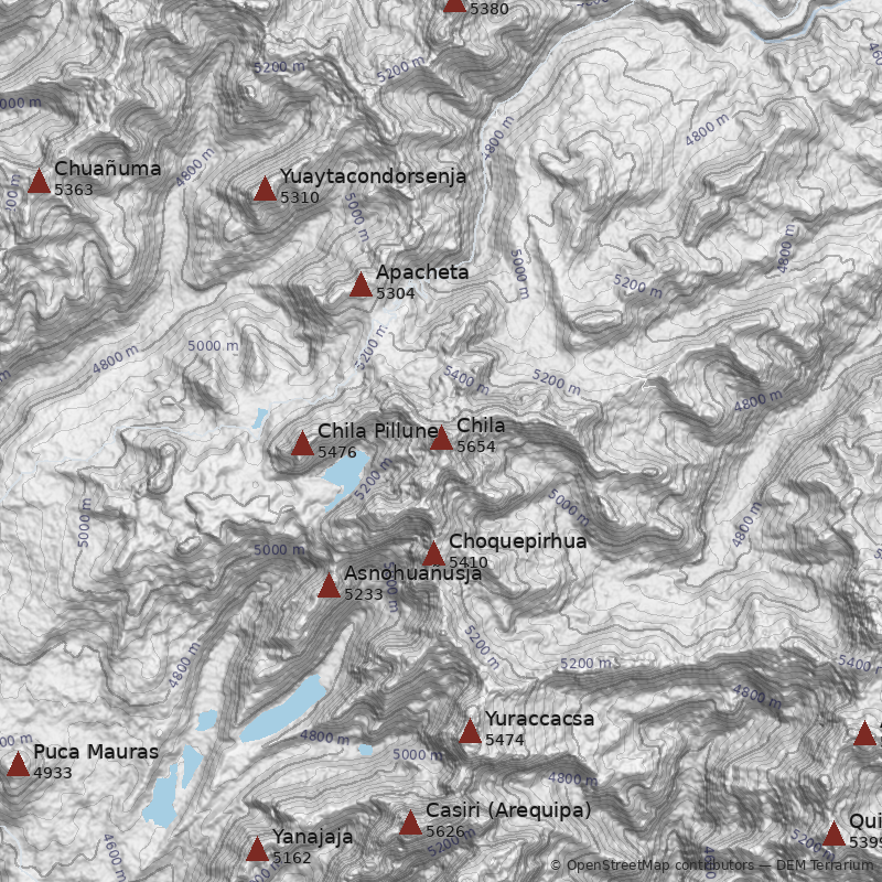 Mapa Cerro Chila