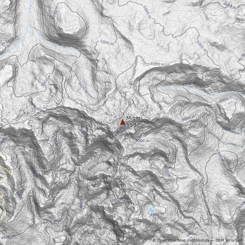 Mapa Volcán Mismi