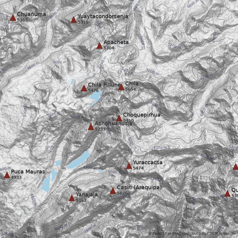 Mapa Cerro Choquepirhua