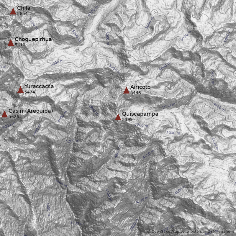 Mapa Cerro Quiscapampa