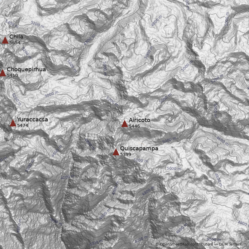 Mapa Cerro Airicoto
