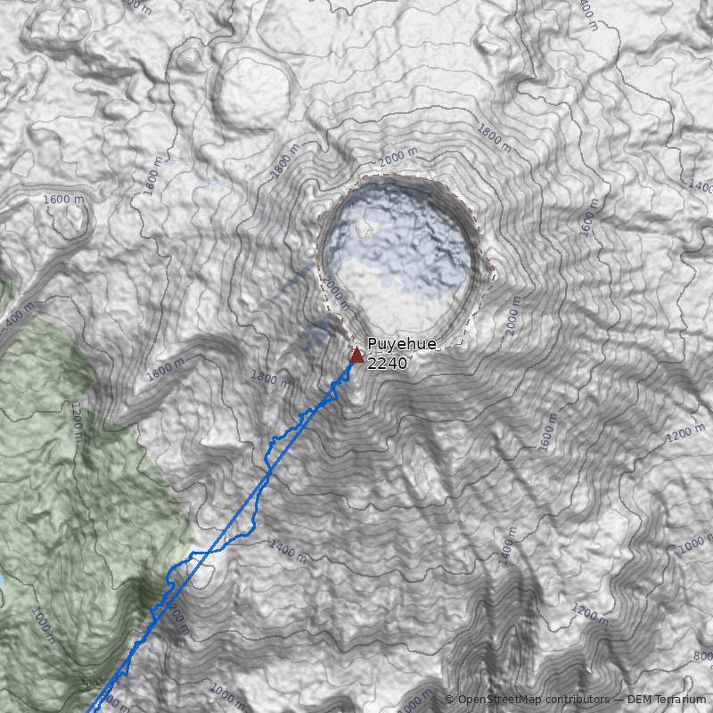 Mapa Volcán Puyehue