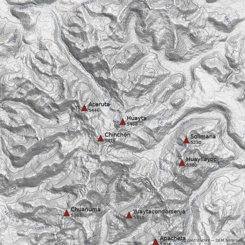 Mapa Cerro Huayta