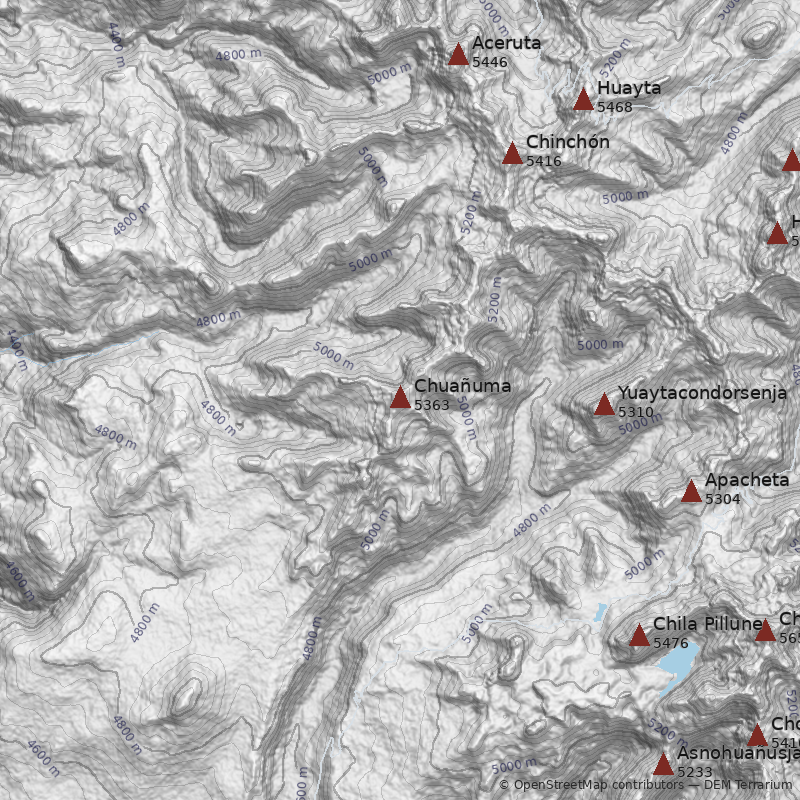 Mapa Cerro Chuañuma