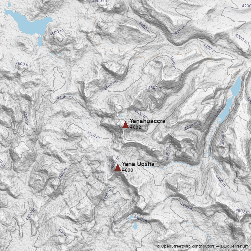 Mapa Cerro Yanahuaccra