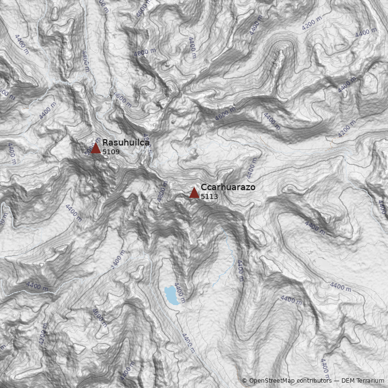 Mapa Volcán Ccarhuarazo