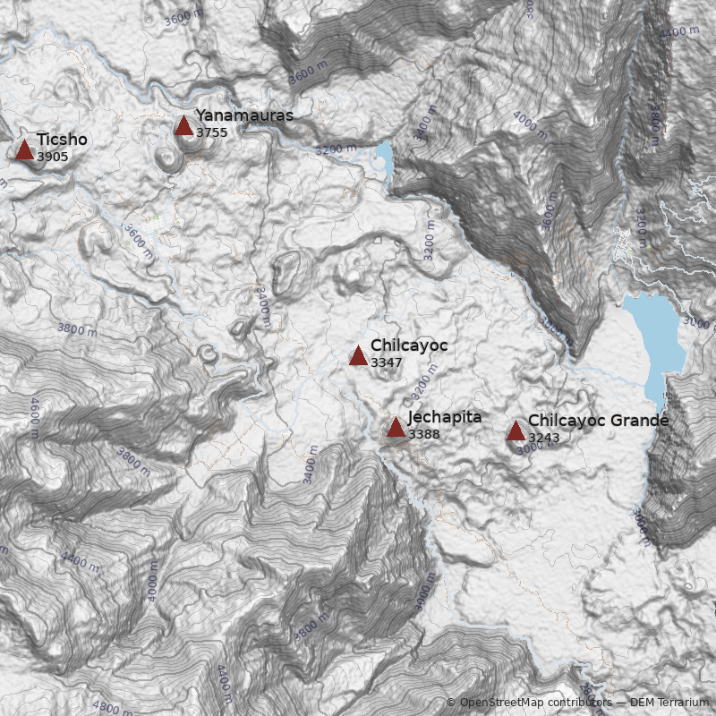 Mapa Volcán Chilcayoc