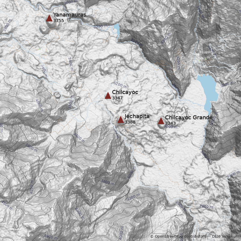 Mapa Volcán Jechapita