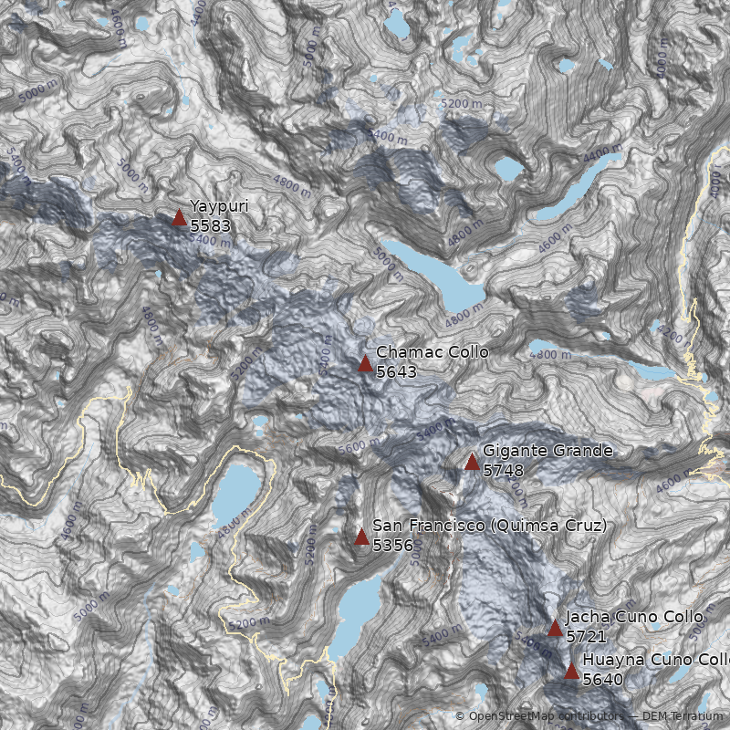 Mapa Cerro Chamac Collo