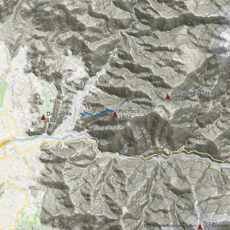 Mapa Cerro Pochoco