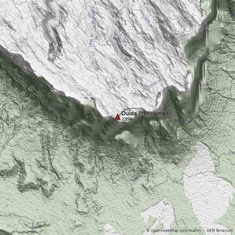 Mapa Cerro Duida (Yennamadi)
