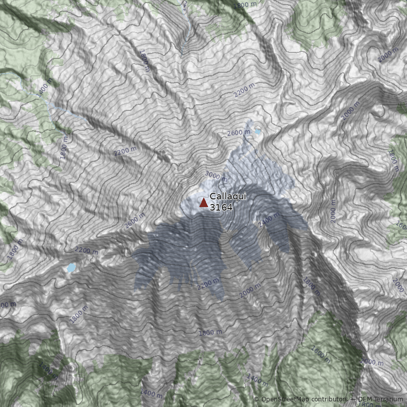 Mapa Volcán Callaqui
