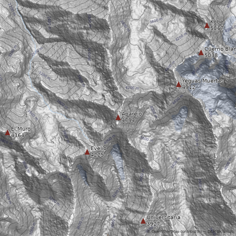 Mapa Cerro Aparejo