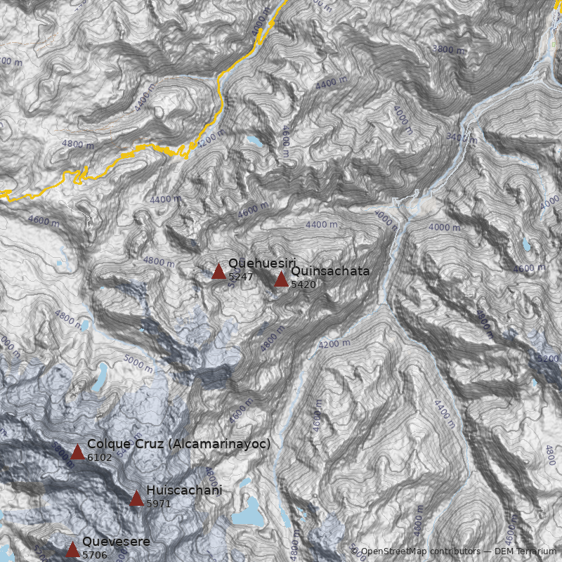 Mapa Cerro Quinsachata