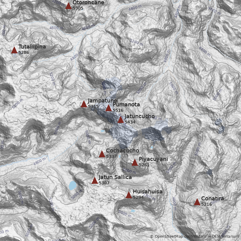 Mapa Cerro Jatuncucho