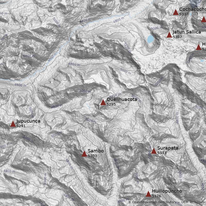 Mapa Cerro Quellhuacota