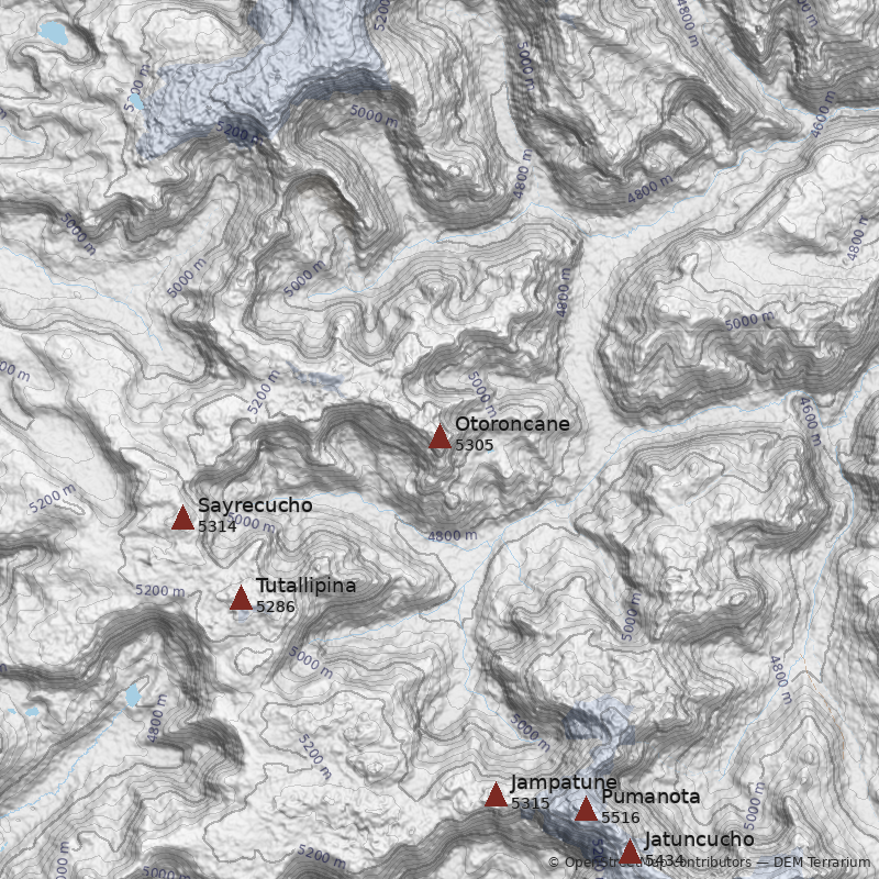 Mapa Cerro Otoroncane