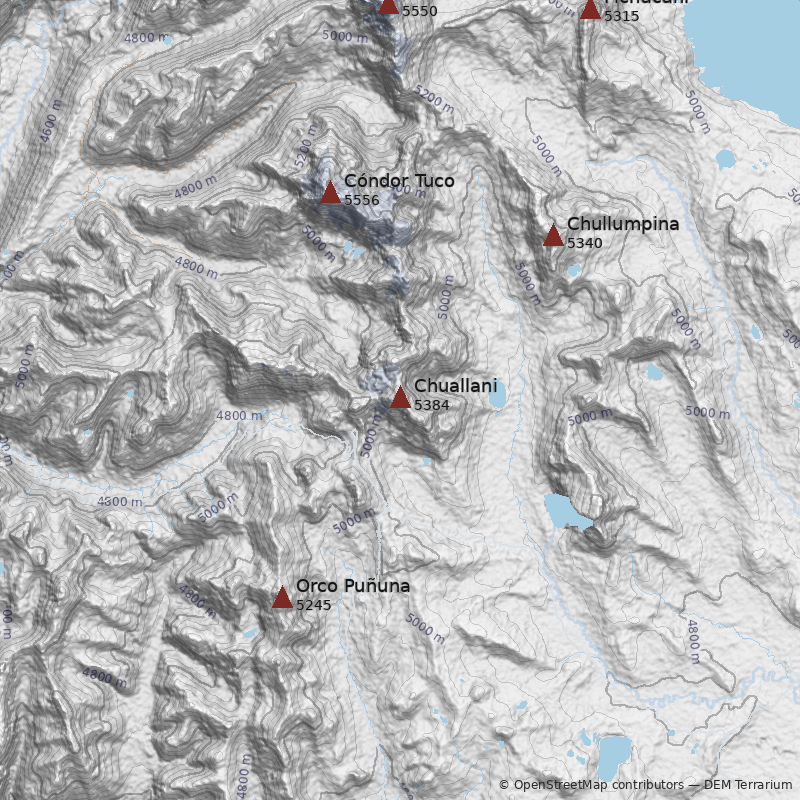 Mapa Cerro Chuallani