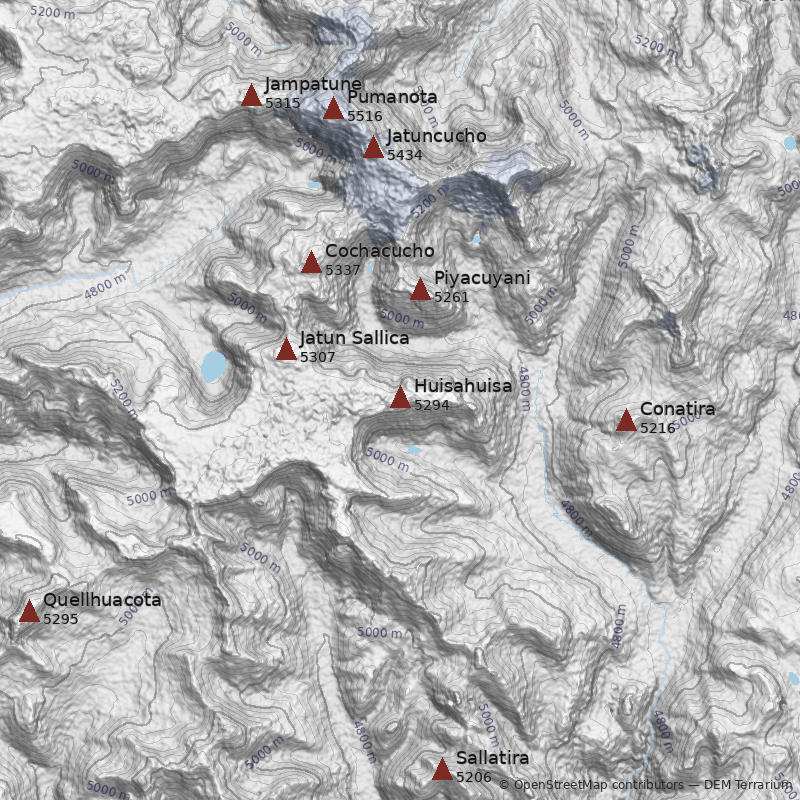 Mapa Cerro Huisahuisa