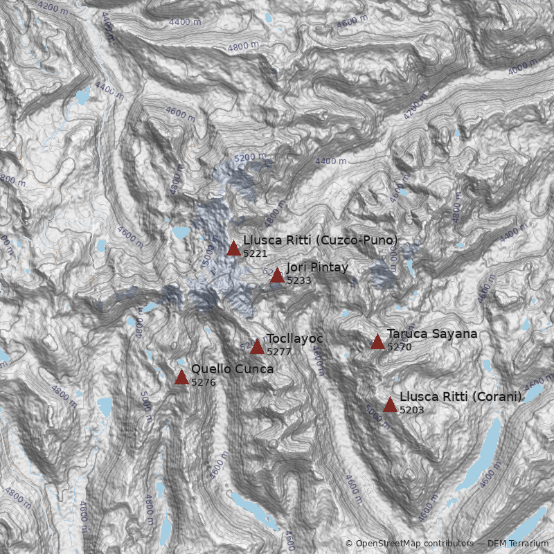 Mapa Cerro Jori Pintay