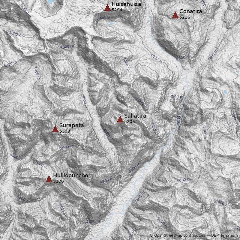 Mapa Cerro Sallatira
