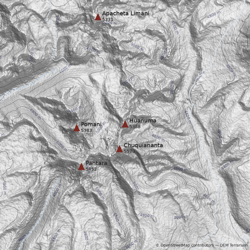 Mapa Cerro Huañuma