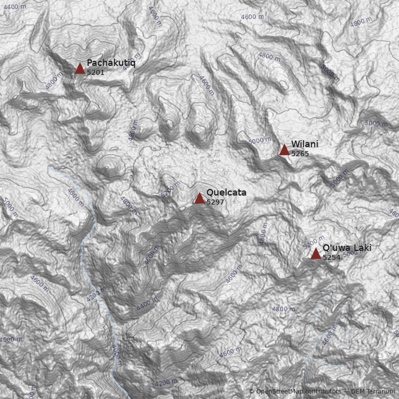 Mapa Cerro Quelcata
