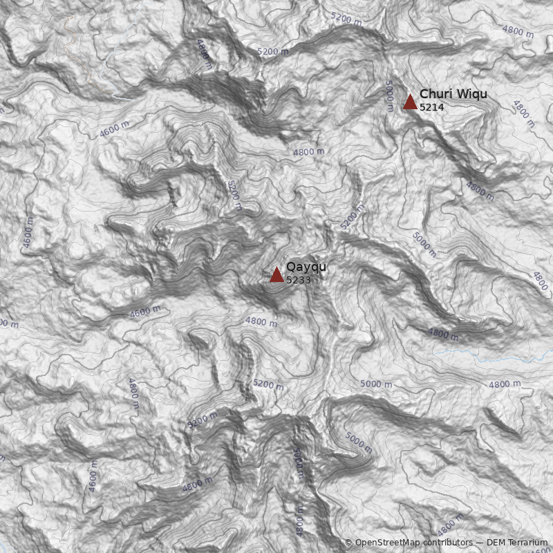 Mapa Cerro Qayqu