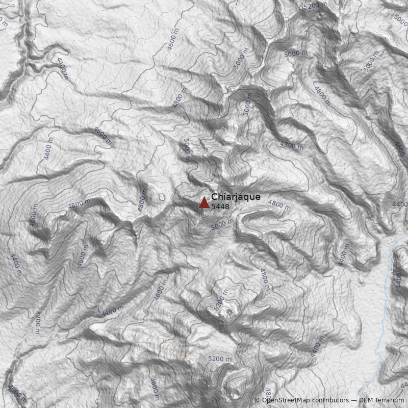 Mapa Cerro Chiarjaque