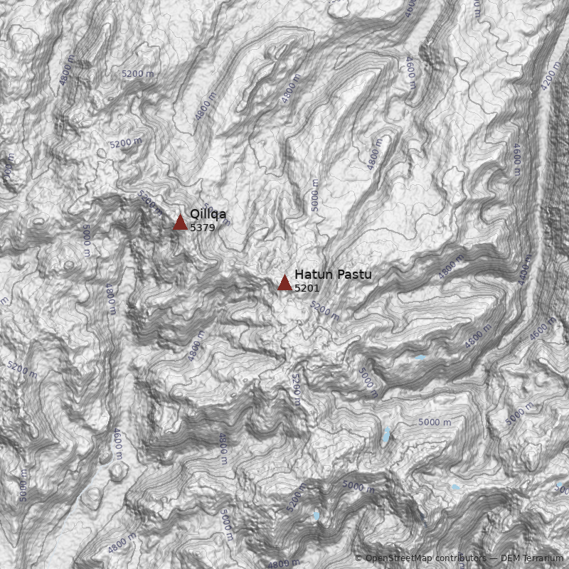 Mapa Cerro Hatun Pastu