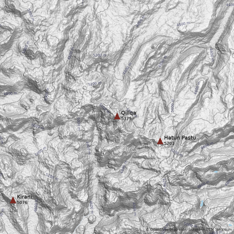 Mapa Cerro Qillqa
