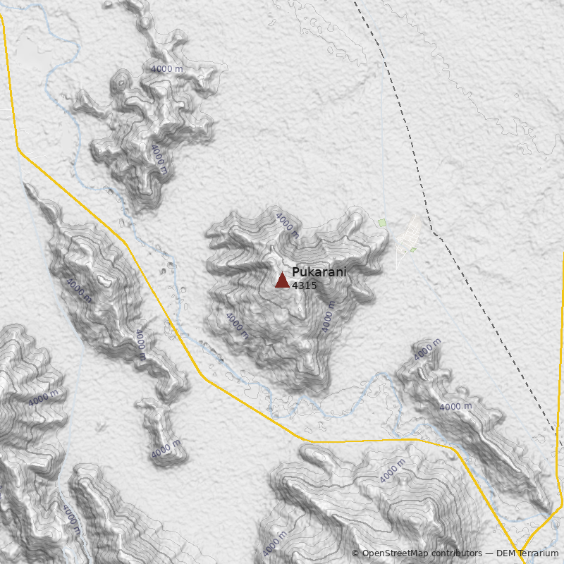 Mapa Cerro Pukarani