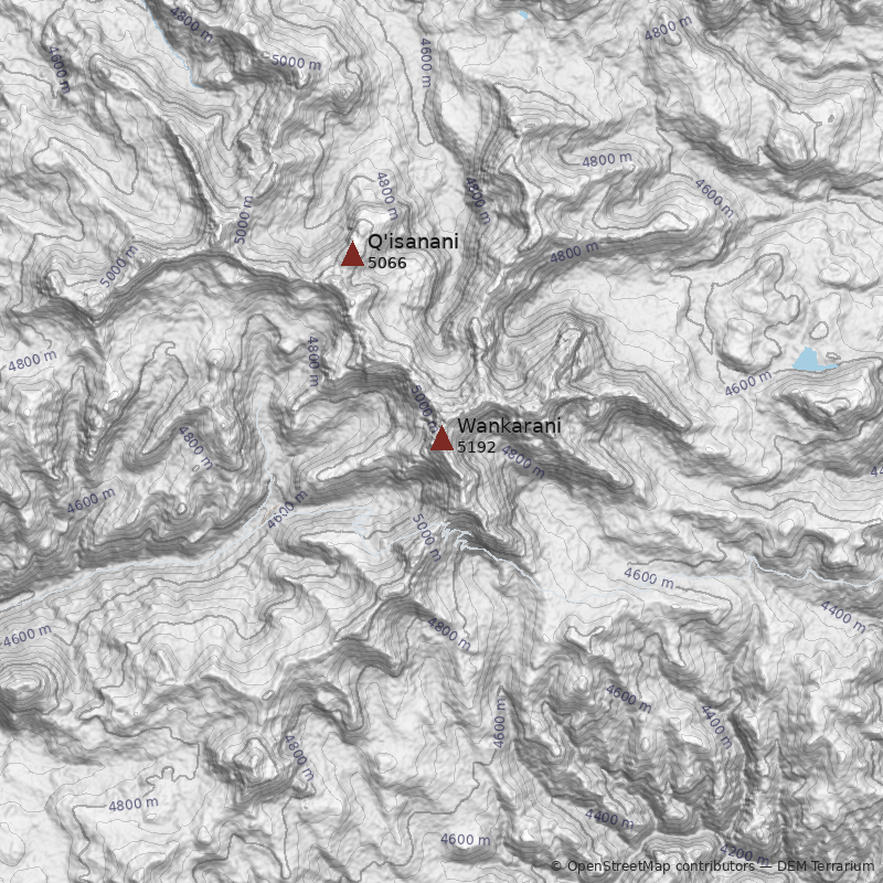Mapa Cerro Wankarani