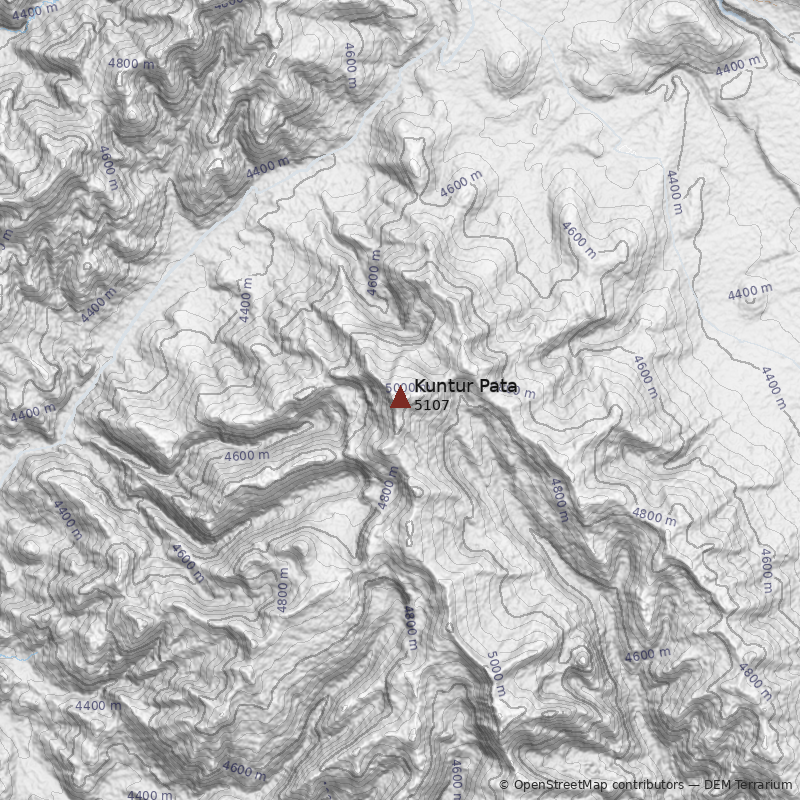 Mapa Cerro Kuntur Pata