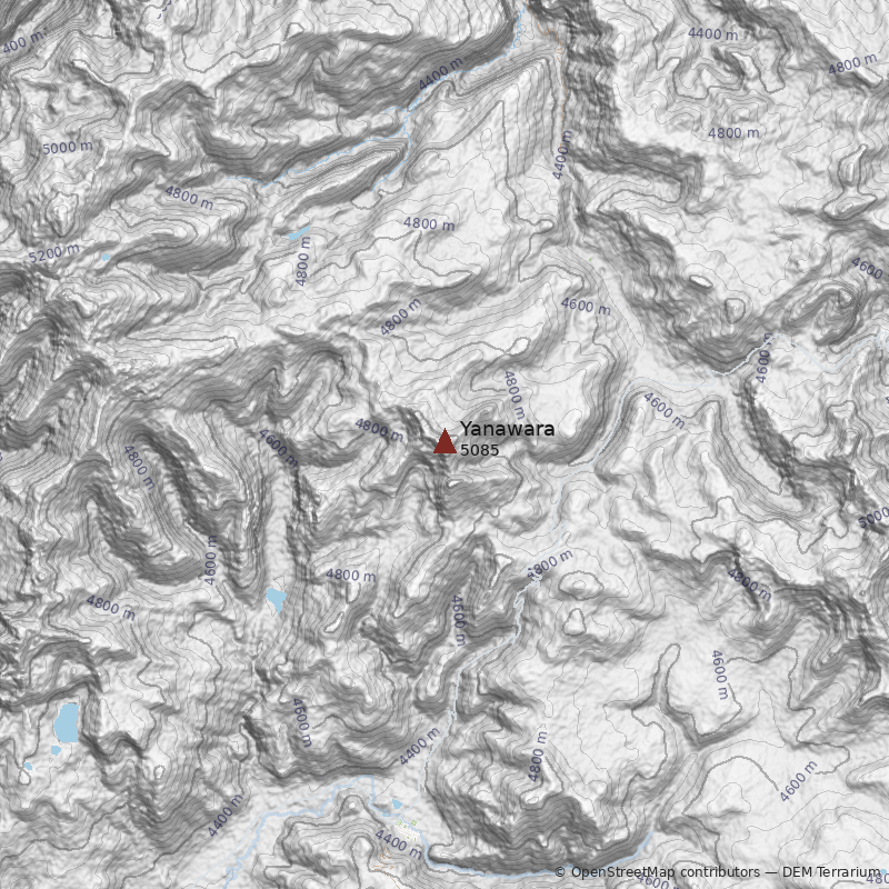 Mapa Cerro Yanawara
