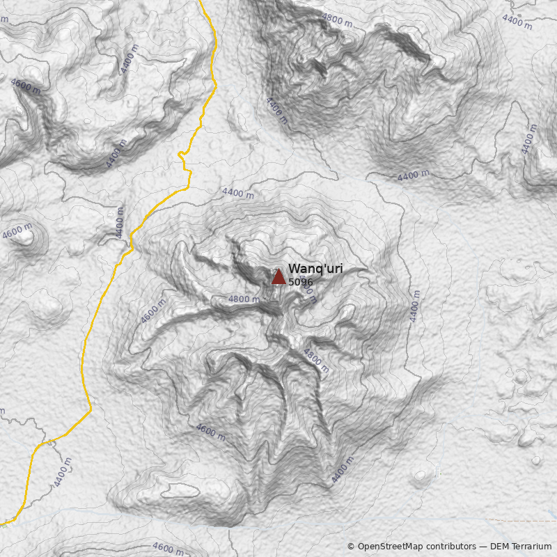 Mapa Cerro Wanq'uri
