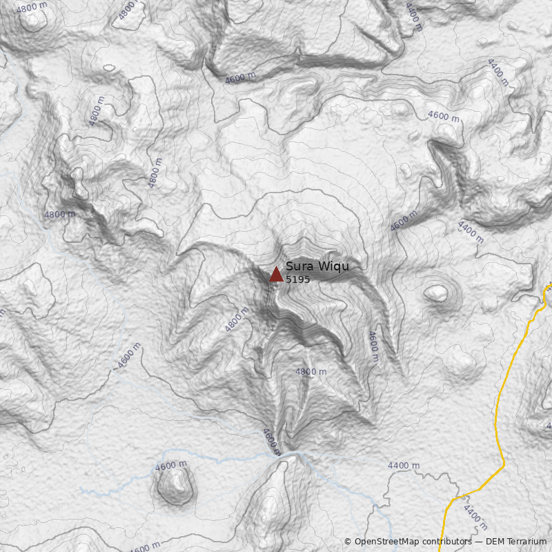 Mapa Cerro Sura Wiqu