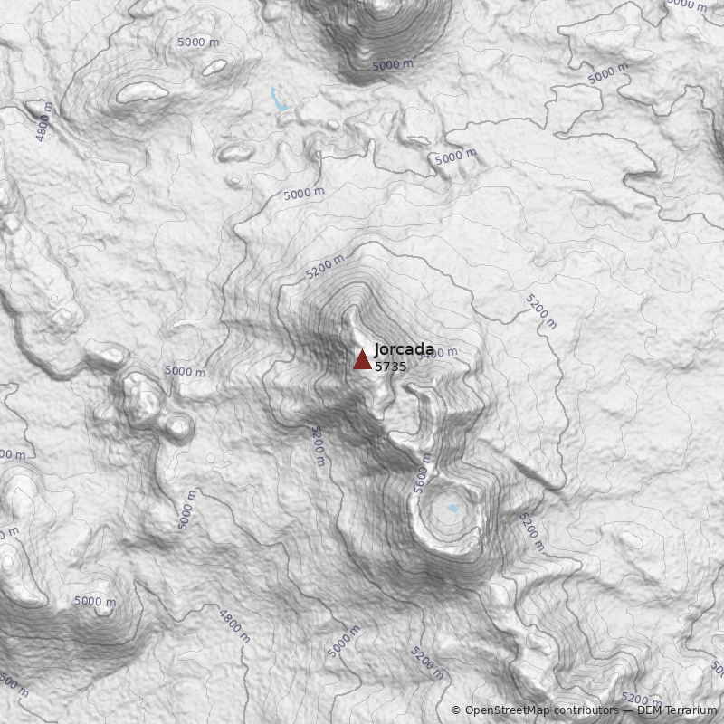 Mapa Volcán Jorcada