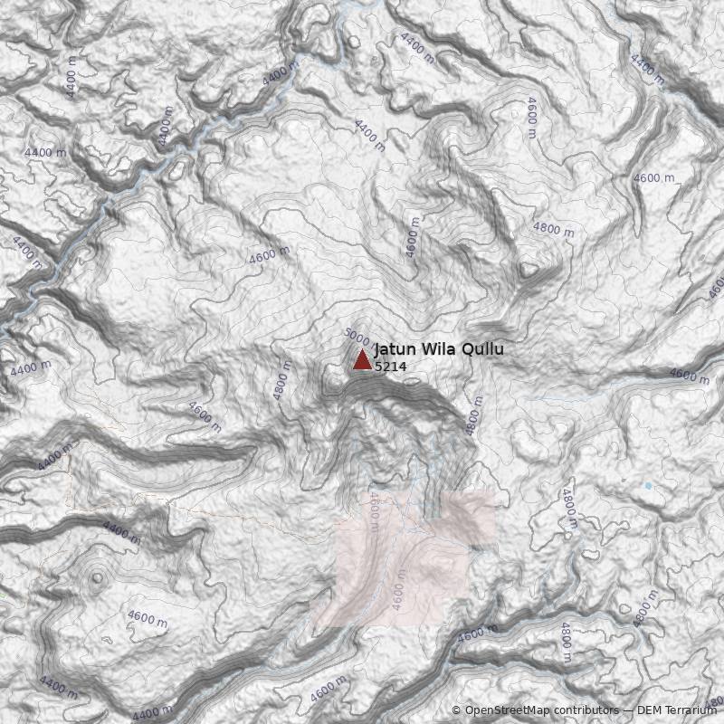 Mapa Cerro Jatun Wila Qullu