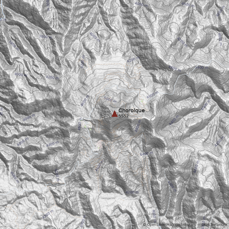 Mapa Volcán Chorolque