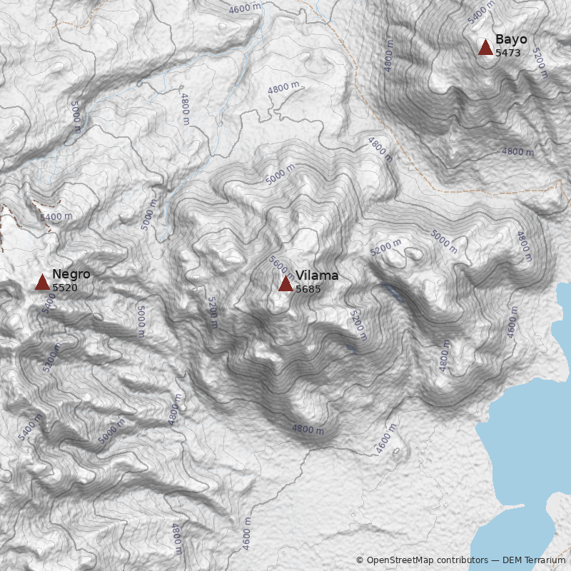 Mapa Cerro Vilama