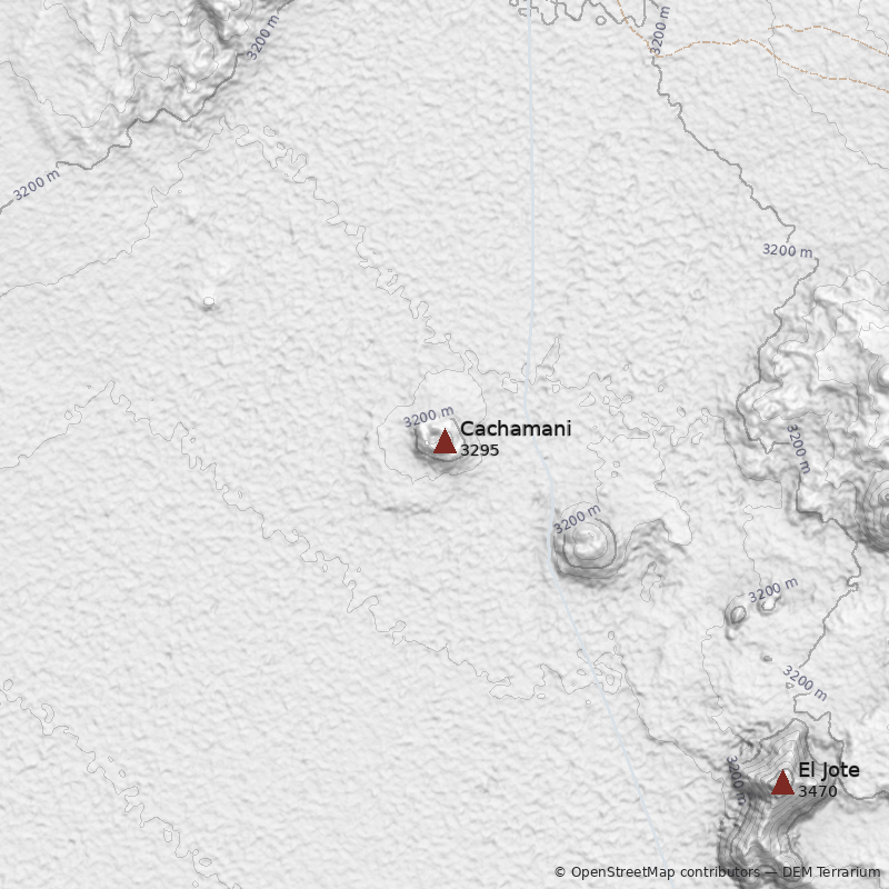 Mapa Volcán Cachamani