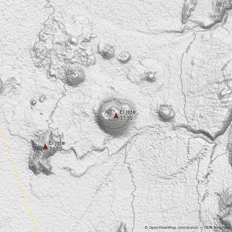 Mapa Volcán El Jote