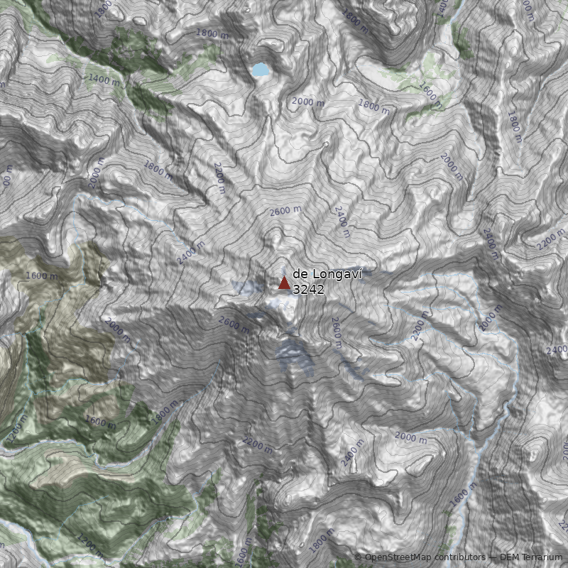 Mapa Nevado de Longaví