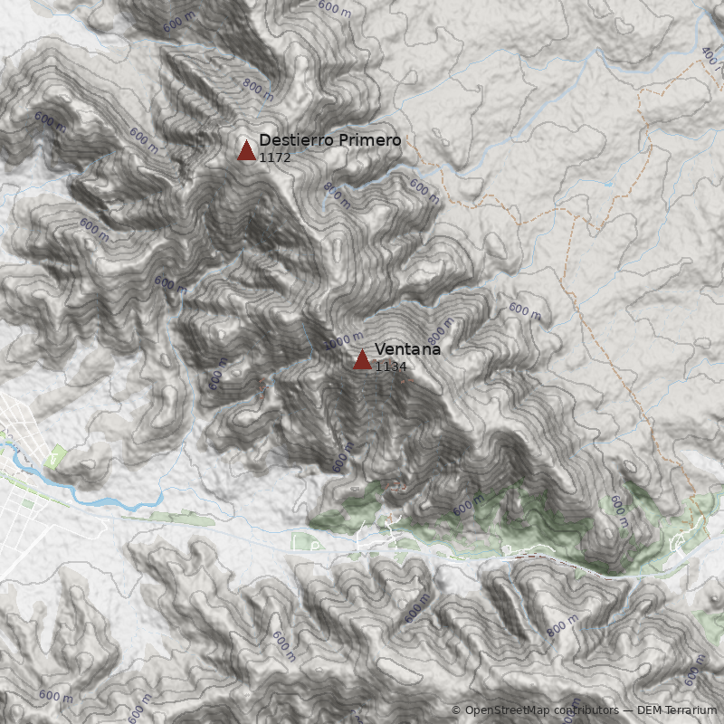 Mapa Cerro Ventana