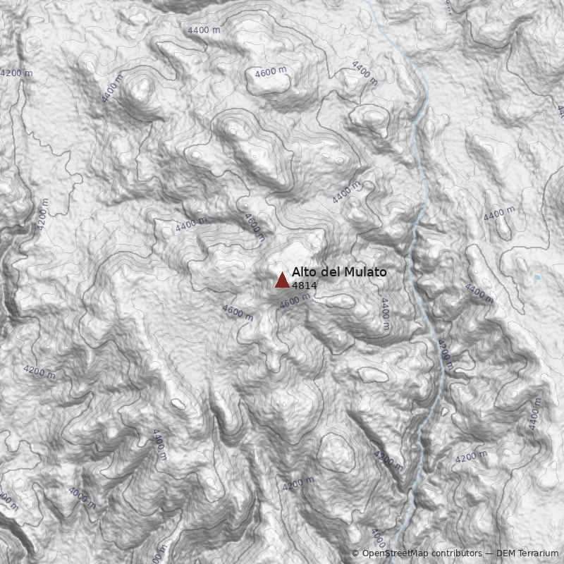 Mapa Cerro Alto del Mulato